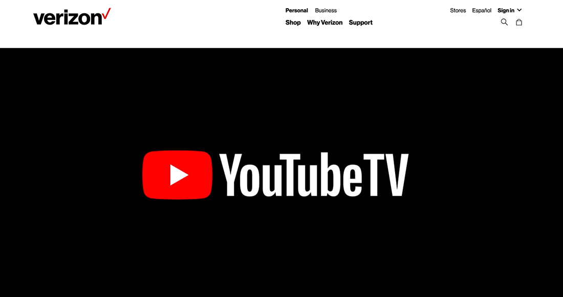 youtube app page
